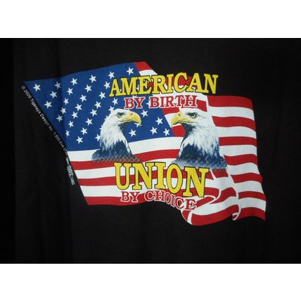 American By Birth Union by Choice USA Made Men's XXXL Patriot