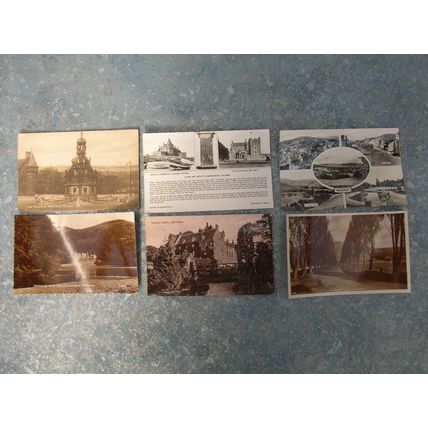 6 old Scottish (Scotland) Postcards – Trossachs, John O’Groats, Moffat, Nairn.