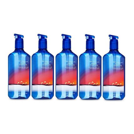 Bath & Body Works Pacific Coastline Gentle Gel Soap 8 oz - Lot of 5