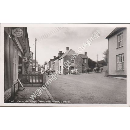 RP Part of the Village Gweek nr Helston Cornwall 1961 Penpol Pictures