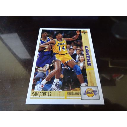 1991-92 Upper Deck Basketball Card # 144 Sam Perkins NM-Mt (8) L. A. Lakers (SB)