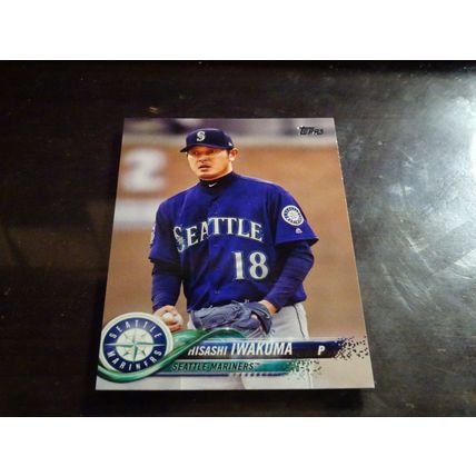 2018 Topps Card # 348 Hisashi Iwakuma Near Mint (7) Seattle Mariners (AA)