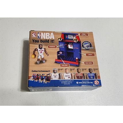 NEW Collectible NBA Detroit Pistons LEGO Locker Set: Andre Drummond 62 piece