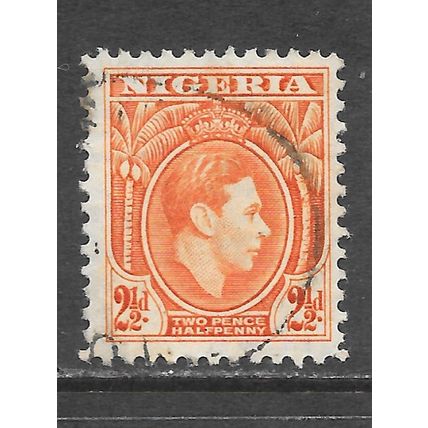 NIGERIA 1938 KG6 SG52b 2d USED 52b SG