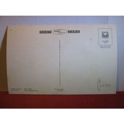 multiview, CRIEFF, PERTHSHIRE. unused postcard by E T W Dennis dated 1971 =