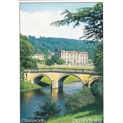Chatsworth Derbyshire Postcard used VGC