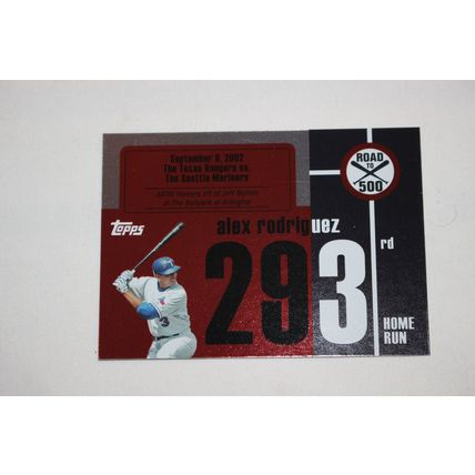Alex Rodriguez 2007 Topps ROAD TO 500 ARHR293 Home Run #293