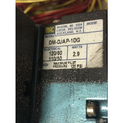 New MAC 92B-BAH-000-DM-DJAP-1DG9 PNEUMATIC VALVE PR92B-KABA-9,DM-DJAP-1DG,DL,EY
