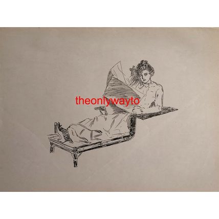 Study (Reclining Woman), Henry Hutt, Book Illustration (Print), 1901