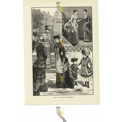What To Wear In September, Victorian Fashion, Book Illustration (Print), 1882
