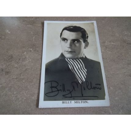 Billy Milton Original Hand Signed Photo Post Card