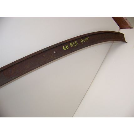1968 DODGE SUPERBEE 2D POST COUPE INSIDE UPPER FRONT WINDOW TRIM OEM 1969
