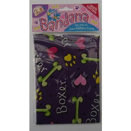 BRINDLE BOXER DOG 12" AS IS, WITH BANDANA, PERSONALISED, GIFT WRAPPED 4 CHOICES
