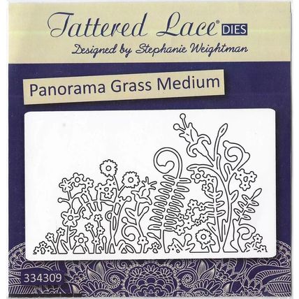 Tattered Lace. Panorama Grass Medium Die. Die Cutting Cardmaking Scrapbooking