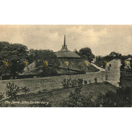 Dane John, Canterbury, Kent, Postcard