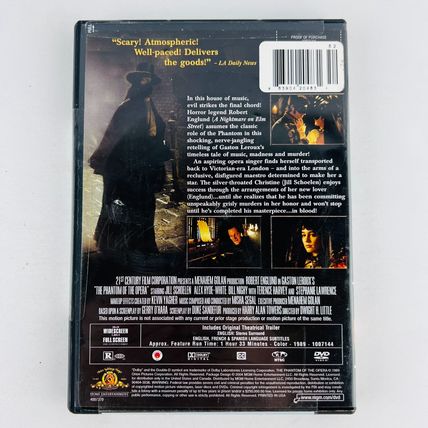 The Phantom of the Opera DVD NEW Factory Sealed Robert Englund