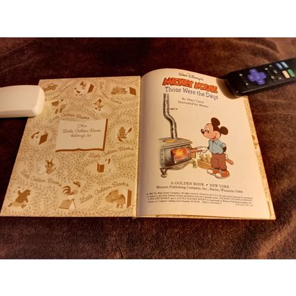 Little Golden Book Mickey Mouse Those Were The Days By Mary Carey VF 8.0 1988