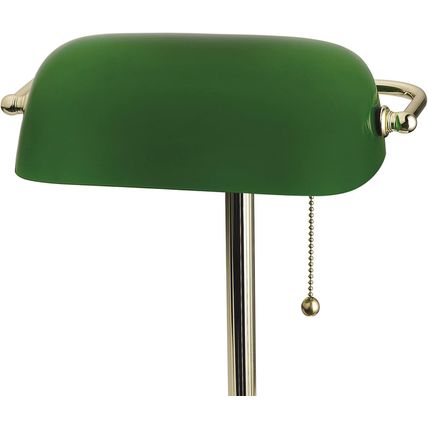 Catalina Lighting Traditional Desk Lamp, Green, Smart Home Capable for Home Offi