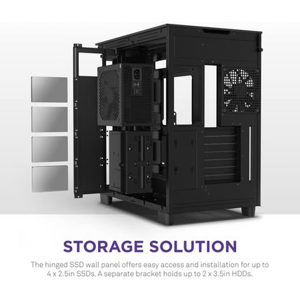 NZXT H9 Flow Dual-Chamber ATX Mid-Tower PC Gaming Case – High-Airflow Perforated