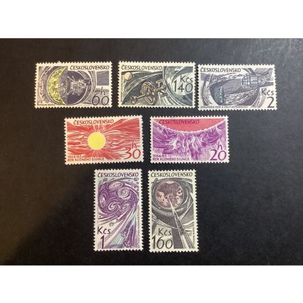 ICOLLECTZONE Czechoslovakia 1289-95 XF hinged. Space