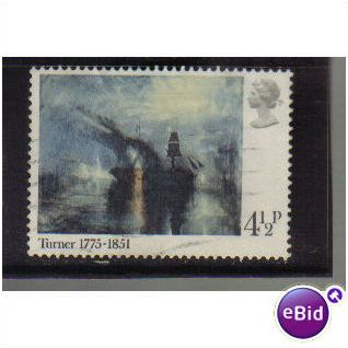1975 GB J.M.W TURNER 4 1/2P F/U SG 971