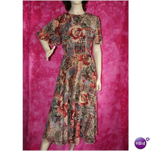 Vintage 1970 Circular Dress Size 10 Womens Berkertex