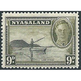 Nyasaland 1945 SG151 9d Black & Olive Mounted Mint ....