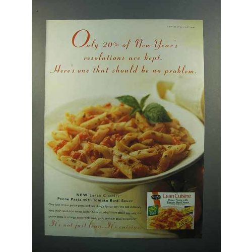 1997 Stouffer's Lean Cusine Penne Pasta Tomato Sauce Ad
