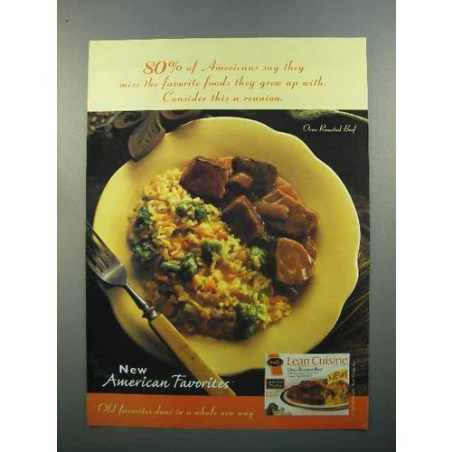 1997 Stouffer's Lean Cuisine Oven Roasted Beef Ad