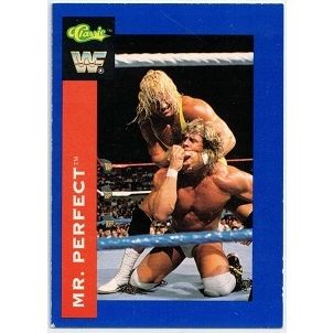 WWF ' CLASSIC ' card # 121 MR.PERFECT (1991)