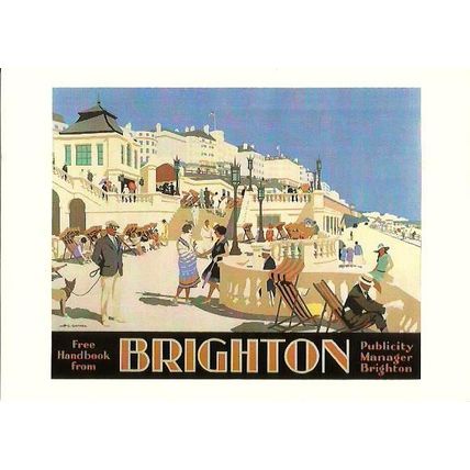 Advertising BRIGHTON Seafront Postcard (Judges C7451X)