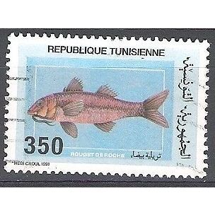 Tunisie 1991 Michel 1227 O Cote (2005) 0.50 Euro Poisson rouget-barbet de roche