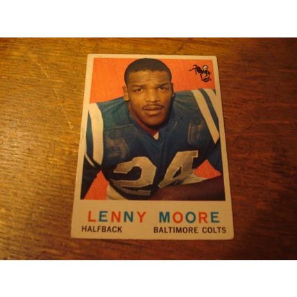 1959 Topps, LENNY MOORE, #100, Baltimore Colts