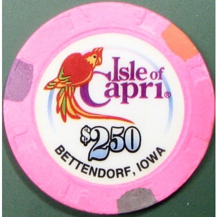 Isle of Capri. $2.50 Casino Chip. Betendorf, IA. Z62.