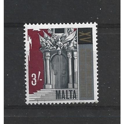 Malta.SG392 3s Portal,Auberge de Castille.Mounted Mint.May25