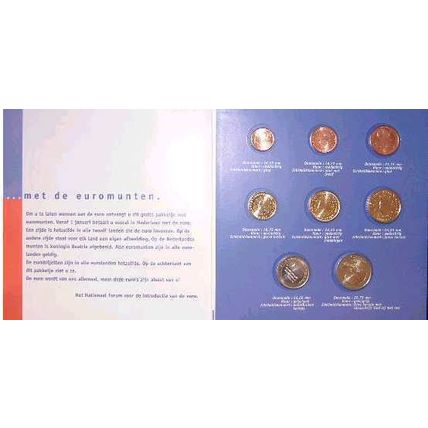 Holland 1999/2001 - Official (BU) Euro Coin Set - S/Kit
