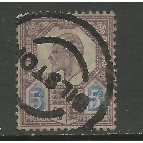 GB 1902 - 11 KEV11 5d Purple / blue used Wmk 49 ( R26 )