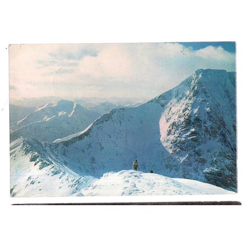 SUMMIT OF BEN NEVIS used postcard 1968 by J.Arthur Dixon 3789 =