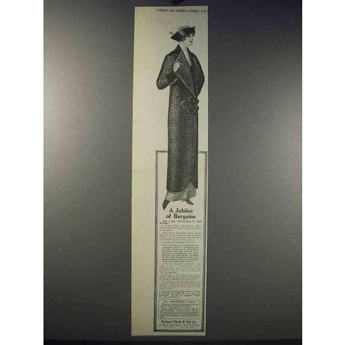 1913 National Cloak & Suit Co. Ad - Jubilee of Bargains