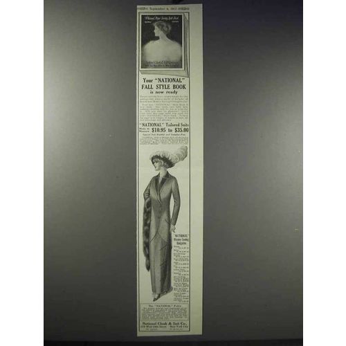 1913 National Cloak & Suit Co. Ad - Fall Style