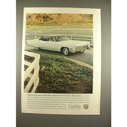 1968 Cadillac Car Ad - Others Can Match The Color!