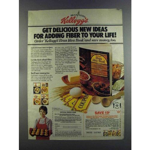 1982 Kellogg's Bran Cereal Ad - Delicious New Ideas