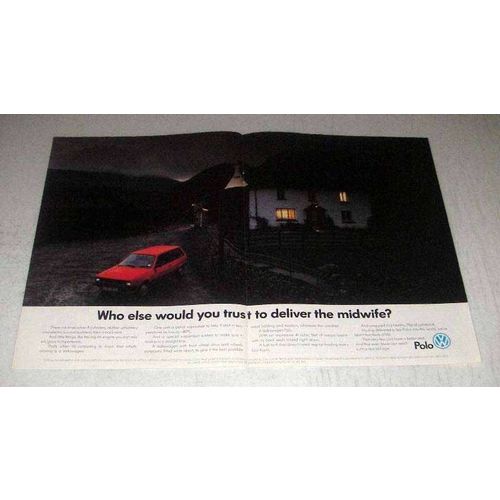 1986 Volkswagen Polo Car Ad - Deliver the Midwife