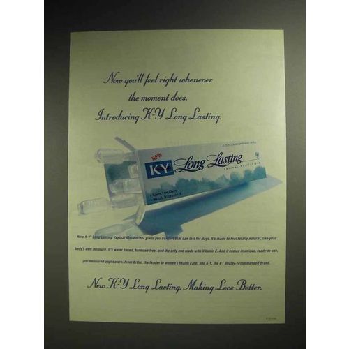 1997 K-Y Long Lasting Vaginal Moisturizer Ad!