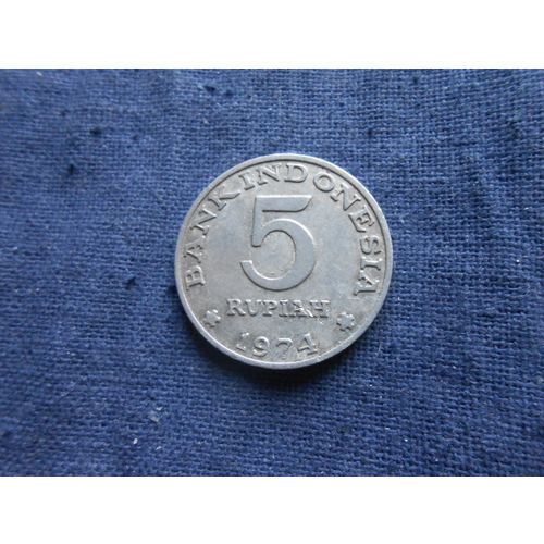 1974 INDONESIA 5 RUPIAH COIN.