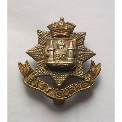 East Surrey Regiment Victorian other ranks cap badge