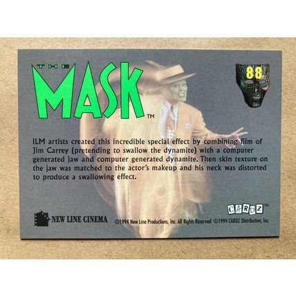 The Mask Base trading Card # 88 (A) 1994 Cardz Dark Horse