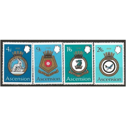 Ascension Island 1970 Naval Badges Set SG130-133 Unmounted Mint ...