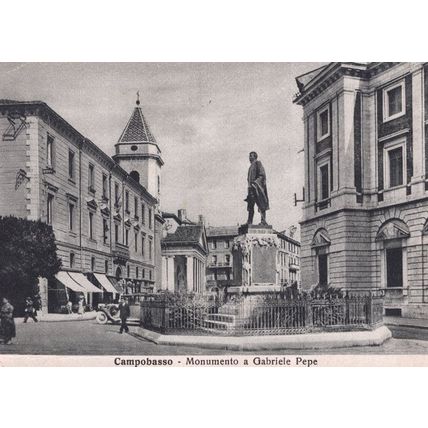 Campobasso Monumento A Gabriele Pepe Old Italian Postcard