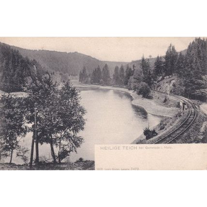 Hielige Tiech Gernrode Railway Antique German Postcard